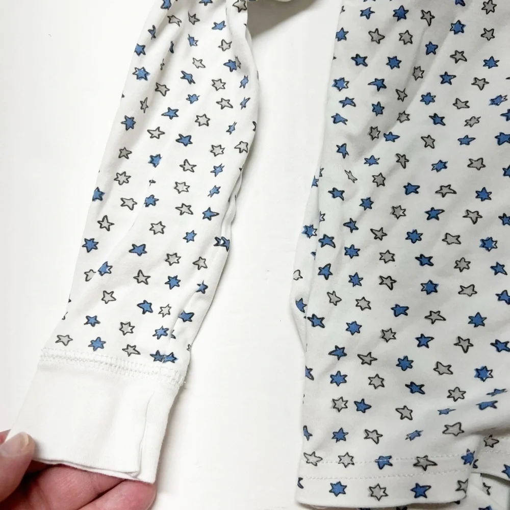 Roller Rabbit Kids White and Blue Starry Kids Pajama Set Size 8 Years